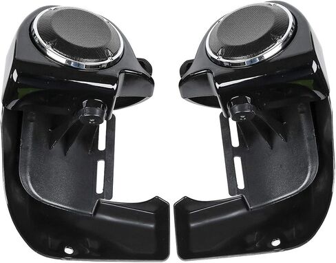 TCMT فتحة تهوية سفلية للساق + مكبرات صوت مقاس 6.5 بوصة + شوايات تناسب Harley Road King Road Glide Street Glide Electra Glide Ultra-Classic 1983-2013 in Kuwait