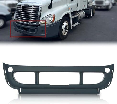 غطاء المصد الأمامي من KARPAL كروم 2127299001 متوافق مع 2008-2017 Freightliner Cascadia بديل لـ 21272991 in Kuwait