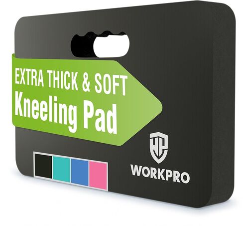 WORKPRO Extra Thick Kneeling Pad, 2-Pack, Soft NBR Foam Cushioning for Knee, Large Foam Kneeler Mat for Gardening, Bathing Baby, Exercise, Workout Supplies, 17.5 x 11 x 1.5 in, Blue in Kuwait
