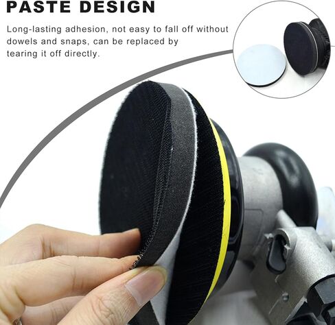 10PCS 2 Inch (50mm) Foam Interface Pads, Hook and Loop Sponge Cushion Buffer Backing Pad, No Hole Buffering Pads Soft Density Orbital Sander Foam for Detail Sanding in Kuwait
