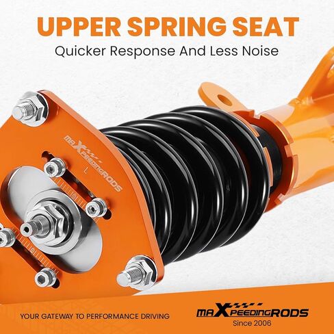 maXpeedingrods Coilovers for Scion TC 2011-2016 AGT20, for Toyota Zelas 2011-2016, 24 Levels Damper Adjustable Coilovers Suspension Kit, Height Adjustable Shock Absorber Struts, Lowering Kit,Gold in Kuwait