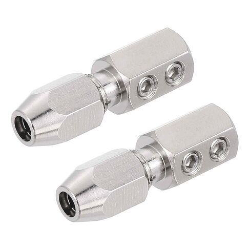 MECCANIXITY Flex Collet Coupler CNC Stainless Steel with 5mm Motor Shaft and 4.76mm Flex Shaft Flexible Coupling Motor Shaft Locker for DIY RC Boat, Positive, Pack of 2 in Kuwait