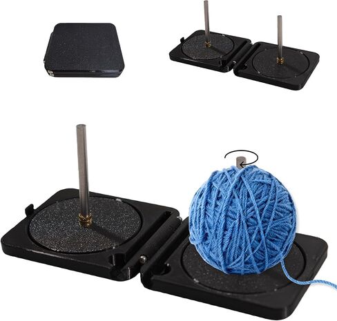 Portable Yarn Holder - Yarn Winder Spinner for Travel Pocket Double Crochet Accessories for Crocheting and Knitting Anti Slip in Saudi Arabia