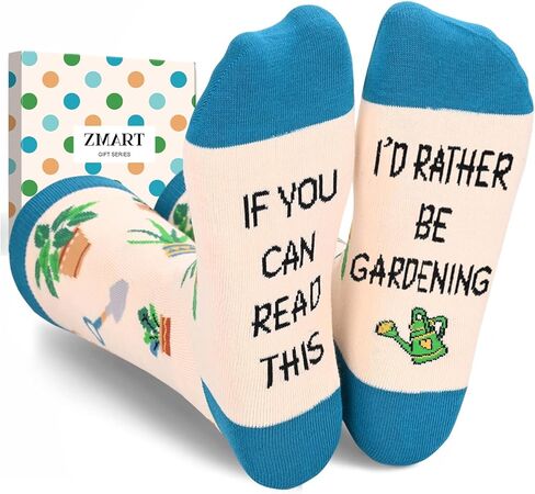 Zmart Plant Socks Unique Gardening Gifts for Women Teen Girls - Gardening Gifts For Gardeners, Gardening Socks, Nature Socks, Plant Lady Socks in Saudi Arabia