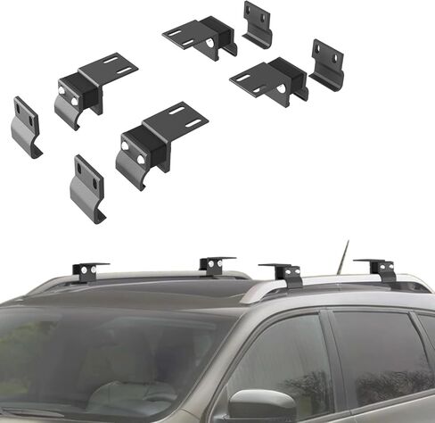 Heavy Duty Universal Roof Rack Cross Bars Mounting Brackets Compatible with Most Vehicles SUVs with Flush & Raised Side Rails, Cargo Carrier Crossbars Rooftop Luggage Rack Mount Brackets in Saudi Arabia
