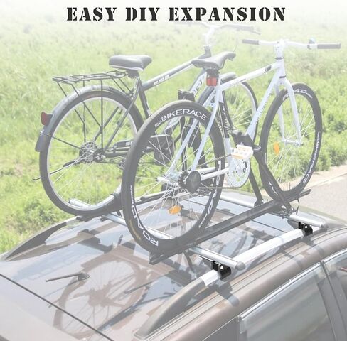 Heavy Duty Universal Roof Rack Cross Bars Mounting Brackets Compatible with Most Vehicles SUVs with Flush & Raised Side Rails, Cargo Carrier Crossbars Rooftop Luggage Rack Mount Brackets in Saudi Arabia