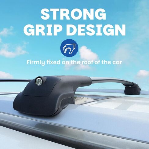 300LBS Roof Rack Cross Bars Fit for 2026 Hyundai Palisade, Heavy Duty Aluminum Crossbars Cargo Bars, Rooftop Cargo Carrier Accessories, Quiet Aerodynamic Design & Easy Installation in Kuwait