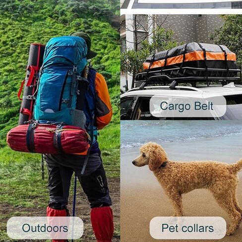 10 عبوات من CooBigo مقاس 1 بوصة (26 مم) أبازيم تحرير جانبية بلاستيكية محيطية، أبازيم باراكورد لأشرطة الظهر وسوار باراكورد وطوق الحيوانات الأليفة in Kuwait