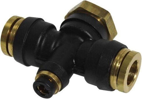 AUTOMANN PLC 4-Way Fitting 177.2314054 2314054000 23-14054-000 متوافق مع نماذج مختارة من Freightliner، أسود in Kuwait