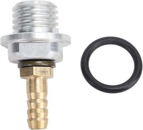 Fuel Pump Rail Fitting Adapter, M20x2.5 Fuel Rail Adapter Connector Fitting with Rubber Ring for Motorcycle ATV UTV, Fit for 8mm Inner Diameter Fuel Pipe in Kuwait