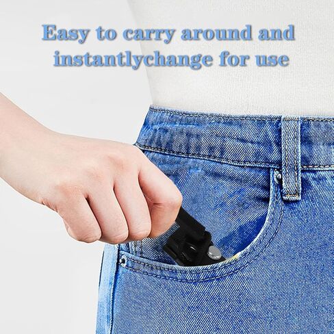 30Pcs Zipper Repair Kit Universal Zipper Fixer, Plastic Detachable Pulls Replacement Fix Zippers, Quick Install Zip Heads No Sewing Required for Bags Purses Luggage Jackets (3 Different Size) in Saudi Arabia