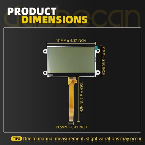 شاشة Dasbecan مقاس 4.2 بوصة متوافقة مع Carrier Transicold X4 7300 7500 X3 2500 Vector 8500 8600 MT APX OE# 5704FGBWBHC 5704FGBWBHC-01 5315-1 (ROHS) A3 in Kuwait