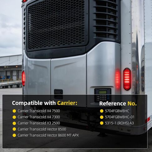 شاشة Dasbecan مقاس 4.2 بوصة متوافقة مع Carrier Transicold X4 7300 7500 X3 2500 Vector 8500 8600 MT APX OE# 5704FGBWBHC 5704FGBWBHC-01 5315-1 (ROHS) A3 in Kuwait