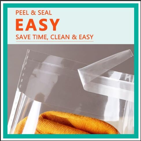 iMailer - 1000 Pcs - 9" x 12" Clear Plastic Cellophane Bags - Resealable Self Sealing Cello Poly Bags for A4, Letter Sized Documents, Art Print, Clothing in Kuwait