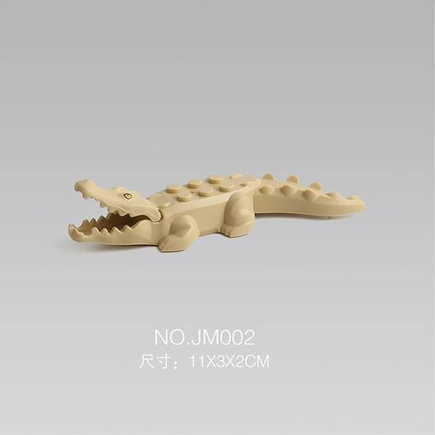 Animal Figures 4pcs Realistic Building Block Animal Crocodile Action Model Science Project, Learning Educational Toys, Birthday Gift, Cake Topper for Kids in Saudi Arabia