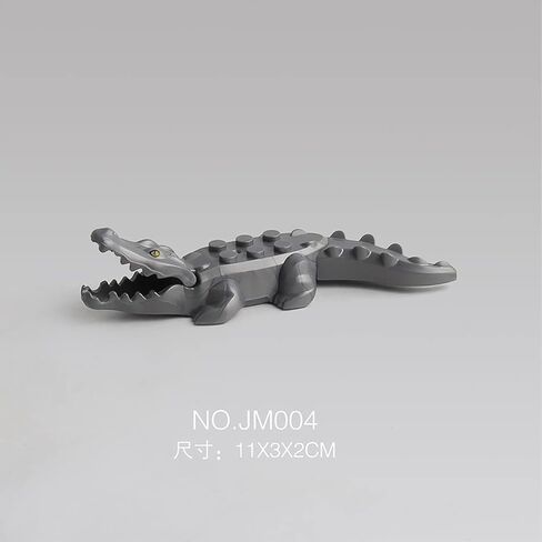 Animal Figures 4pcs Realistic Building Block Animal Crocodile Action Model Science Project, Learning Educational Toys, Birthday Gift, Cake Topper for Kids in Saudi Arabia