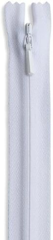 White Zipper 9 inch Invisible Zipper White Non Separating Zipper Nylon White Zipper Crafts 9" Zipper for Sewing in Kuwait