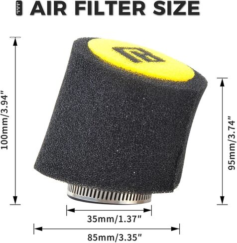 NIBBI PZ19 Carburetor with 35mm Air Filter for 50cc 70cc 90cc 110cc 125cc Tao Tao SSR Apollo Coolster Dirt Pit Bike ATV Scooter Go Karts Chinese Quad 4 Wheeler Parts in Kuwait