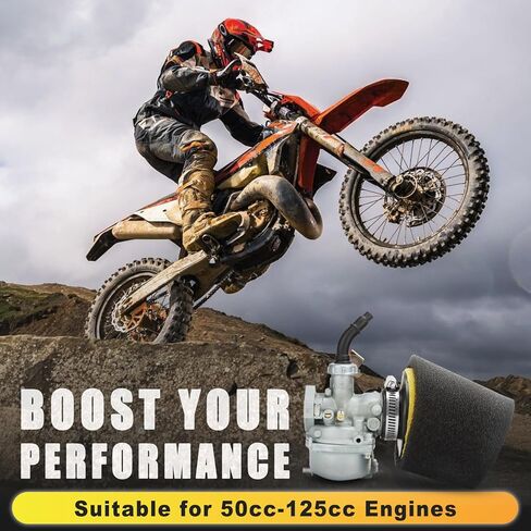 NIBBI PZ19 Carburetor with 35mm Air Filter for 50cc 70cc 90cc 110cc 125cc Tao Tao SSR Apollo Coolster Dirt Pit Bike ATV Scooter Go Karts Chinese Quad 4 Wheeler Parts in Kuwait