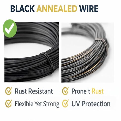 Black Annealed Steel Wire, 9 Gauge, 10 lb Coil in Kuwait
