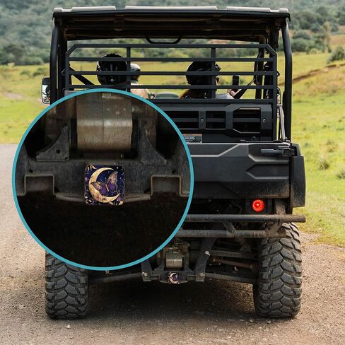 Hitch Receiver Cover 2" Purple Butterfly Gold Moon Trailer Hitch Cover Tube Cap Rubber Universal 2 Inch Receiver Plug for Pickups Trucks Cars Suvs in Saudi Arabia