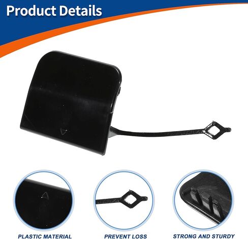 ACROPIX Rear Car Bumper Tow Hook Cover Tow Cover Cap Black Fit for Mercedes-Benz A Class W177 Z177 Sport Sedan for AMG 2018-2021 No.A1778850702 - Pack of 1 in Kuwait