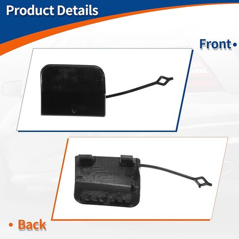 ACROPIX Rear Car Bumper Tow Hook Cover Tow Cover Cap Black Fit for Mercedes-Benz A Class W177 Z177 Sport Sedan for AMG 2018-2021 No.A1778850702 - Pack of 1 in Kuwait