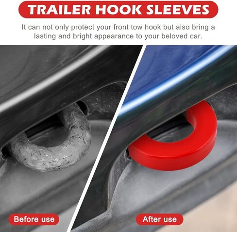 Custom Tow Hook Cover for Silverado 1500 2007-2026/GM C Sierr a 1500 2007-2018, Durable Front End Accessories (Red) in Saudi Arabia