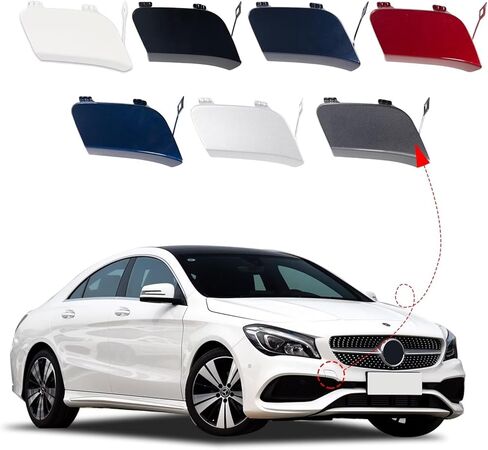Car Front Bumper Tow Hook Cover Cap Towing Eye Fit for Mercedes-Benz CLA Coupe W117 Facelift AMG Line for CLA180 CLA200 CLA220 CLA250 2016 2017 2018 2019 2020 1178856900(Silver Passenger) in Kuwait