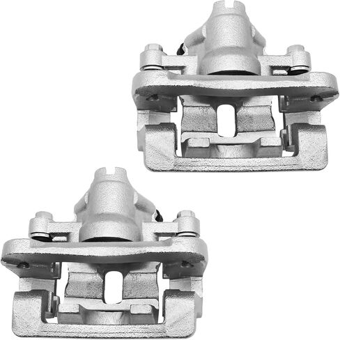 Rear Brake Calipers Set Compatible with 2010-2013 Kia Forte Disc Brake Caliper Assembly w/Brackets Replacement 19-B3477 19-B3476 Rear Calipers in Kuwait