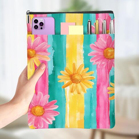 Book Sleeve, Book Pouch, Protector Watercolor Floral Books Cover for Paperbacks Bookish Accessories Bookworm Gifts for Women Reader Teacher Friendship Birthday Christmas Graduation 09 in Kuwait