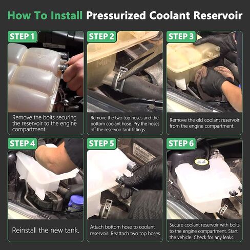 Upgraded Front Pressurized Coolant Reservoir for Mercedes Benz C230 C240 C280 C320 C350 2001-2007 / CLK320 CLK350 CLK500 CLK550 2003-2009 Replaces OE# 2035000049 603-284 in Kuwait