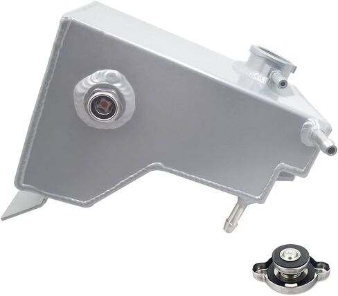 Replacement fit for 1999-2004 Land Rover Discovery 2 II V8 4.0L 4.6L PCF101410 Aluminum Coolant Reservoir Expansion Tank Silver in Kuwait