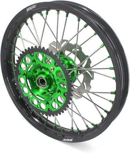 عجلات KKE مقاس 21-19 بوصة MX لـ KAWASAKI KX125 / KX250 1993-2002 مجموعة إطارات الطرق الوعرة أجزاء القرص/ضرس in Kuwait