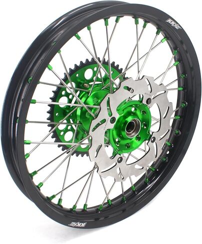 عجلات KKE مقاس 21-19 بوصة MX لـ KAWASAKI KX125 / KX250 1993-2002 مجموعة إطارات الطرق الوعرة أجزاء القرص/ضرس in Kuwait