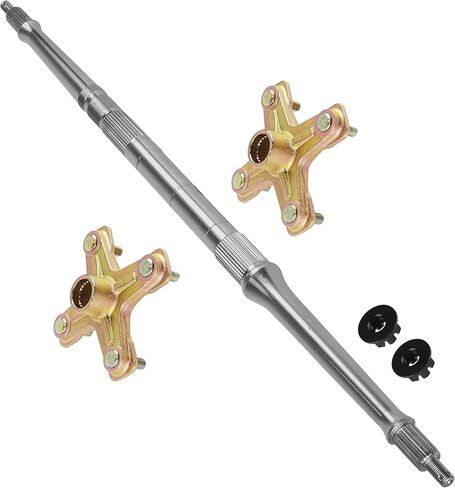 Caltric Rear Axle Shaft with Wheel Hub Nuts compatible with Yamaha 5LP-25381-00-00 1PE-F53K0-00-00 in Kuwait