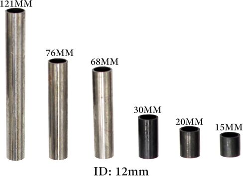 UNIVERSAL PARTS AXLE SPACER KIT - 12mm (Axle Length 15mm, 20mm, 30mm, 68mm, 75mm, 121mm) in Saudi Arabia