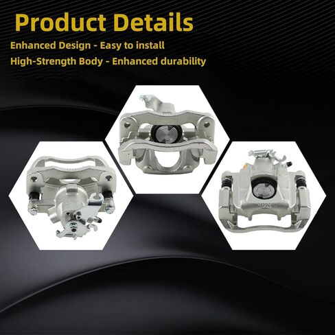 Rear Right Brake Caliper Fit for Chrysler Town & Country 2008-2012, Dodge Grand Caravan 2008-2012, Volkswagen Routan 2009-2012 18-B5080 18-P5080 18-5080 in Kuwait