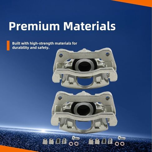 Front Brake Caliper Pair w/Bracket for 2007-2012 Chrysler Town & Country Dodge Grand Caravan Nitro Jeep Liberty Wrangler Ram C/V for VOLKSWAGEN Routan 18-B5044 18-B5045 in Kuwait