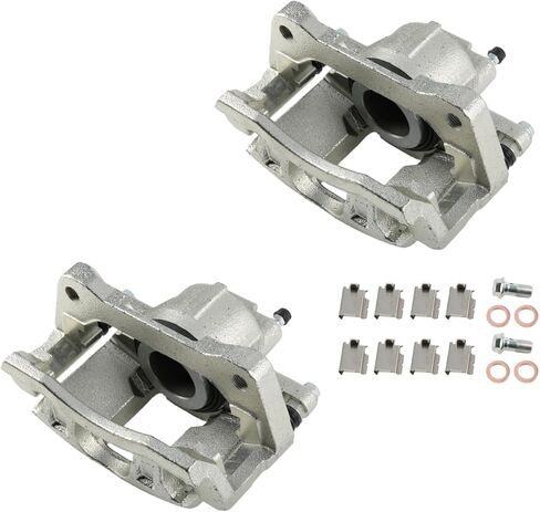 Front Brake Caliper Pair w/Bracket for 2007-2012 Chrysler Town & Country Dodge Grand Caravan Nitro Jeep Liberty Wrangler Ram C/V for VOLKSWAGEN Routan 18-B5044 18-B5045 in Kuwait