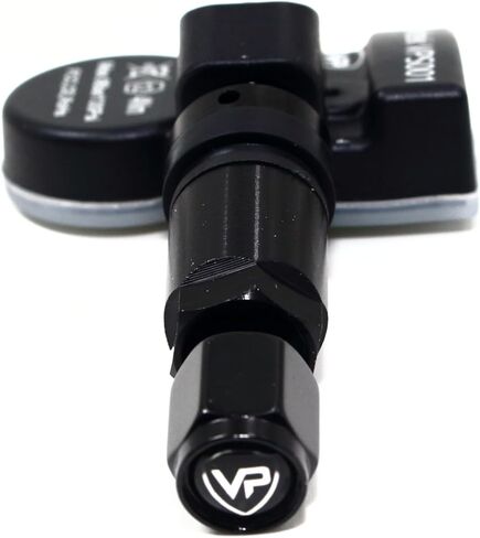 مجموعة من 4 أجهزة استشعار ضغط الإطارات Veritek VPS001 TPMS 433 ميجا هرتز لطراز Tesla S 3 X 103460200A 103460200B 103460200C مع صمام ألومنيوم أسود سيقان استبدال ما بعد البيع in Kuwait