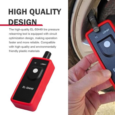 قطعة واحدة من أداة إعادة تعلم TPMS EL-50449، أداة إعادة ضبط Ford TPMS، إعادة ضبط مستشعر الإطارات، متوافقة مع Ford Lincoln Mercury (أحمر) in Kuwait