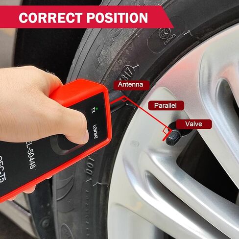 قطعة واحدة من أداة إعادة تعلم TPMS EL-50449، أداة إعادة ضبط Ford TPMS، إعادة ضبط مستشعر الإطارات، متوافقة مع Ford Lincoln Mercury (أحمر) in Kuwait