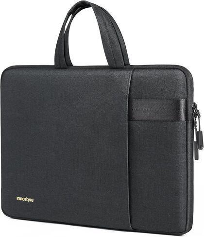 Lightweight Laptop Bag Briefcase, 14-Inch, 235g Ultra Slim Shockproof Computer Sleeve with Handle, Water-Resistant Portable Case for MacBook Air/Pro, Dell XPS, Huawei MateBook, Business Travel (Black) in Saudi Arabia
