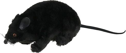 Skeleteen Realistic Black Prank Rat - Real Looking Scary Plush Fake Black Rat Animal Toy Gag Gift in Kuwait