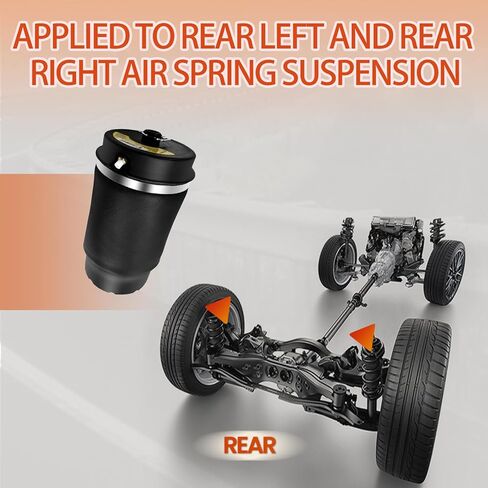 Air Suspension Spring Bag Rear Compatible with Range Rover L322 2003-2012, OEM Number RKB500082 RKB500240 RKB500080 RKB000151 RKB000150 RKB500130 RKB500080K in Saudi Arabia