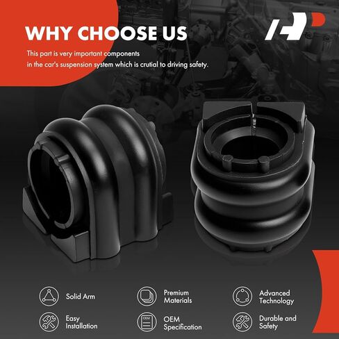 A-Premium 2 x Front To Frame Sway Bar Bushing Kit, Compatible with Kia Sorento 2016-2023, Sedona 2019-2021, Telluride 2020-2023 & Santa Fe 2019-2024, Palisade 2020-2024 in Kuwait