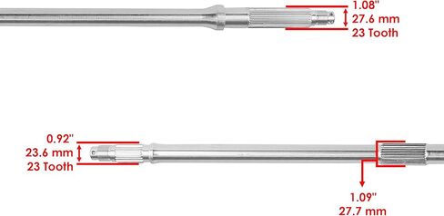 المحور التفاضلي الخلفي الكامل من Caltric متوافق مع Honda TRX500 Fa Foreman Rubicon 500 2001-2004 / TRX500 Fe Foreman 500 4X4 Es / TRX500 Fm Foreman 500 4X4 S 2005-2011 in Kuwait