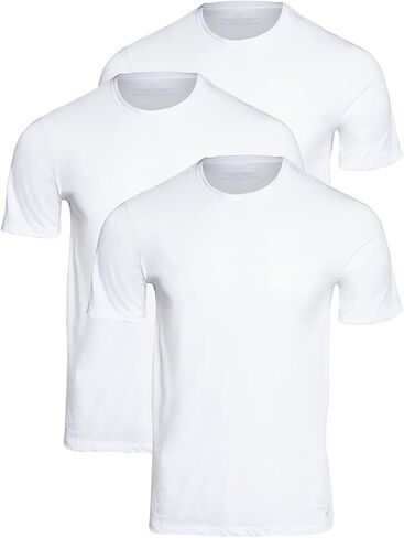 Calvin Klein Men's Undershirts Cotton Classics 3 Pack Slim Fit V Neck Tshirts, White, Medium in Saudi Arabia