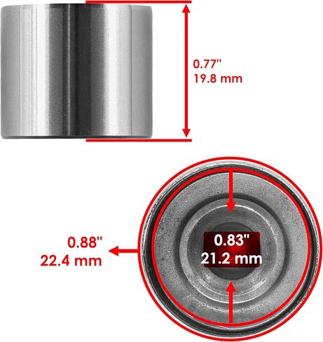 Caltric 2 x Cam Follower Bucket compatible with Honda Pioneer 700 2014-2021 in Kuwait